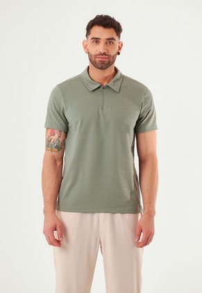 Camiseta Polo Verde Para Hombre