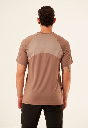 Camiseta Café Deportiva Para Hombre