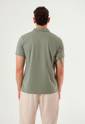 Camiseta Polo Verde Para Hombre
