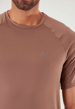 Camiseta Café Deportiva Para Hombre