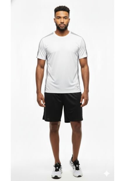 Pantaloneta Deportiva Negra Con Ciclista Para Hombre