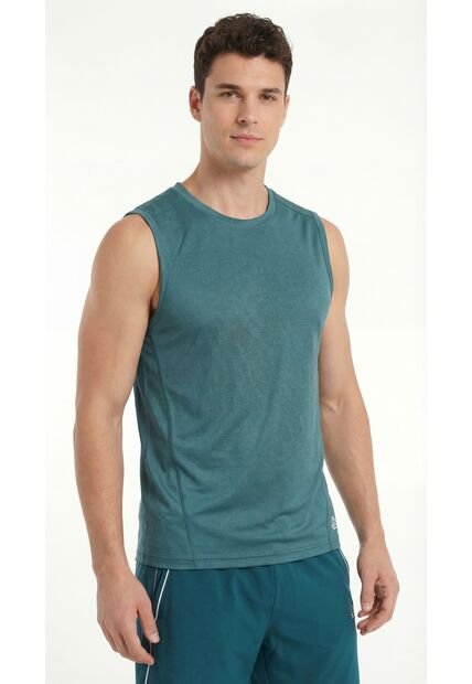 Camiseta Deportiva Manga Sisa Verde Para Hombre