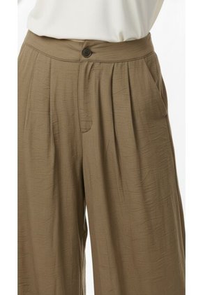 Pantalón Café Largo Para Mujer