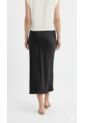Falda En Satín Negra Para Mujer de Belife