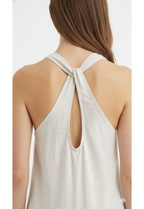 Vestido Largo Semilla En Lino Para Mujer