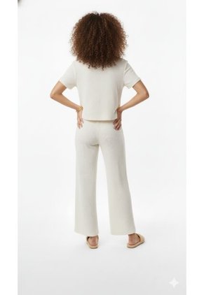 Pantalón Ivory En Textura Para Mujer