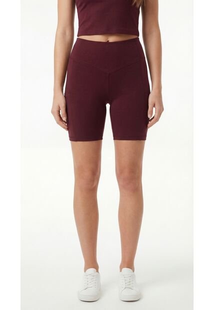 Ciclista Deportivo Burgundy Para Mujer