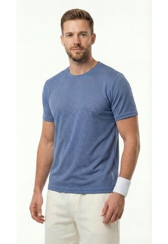 Camiseta Deportiva Azul Para Hombre Belife
