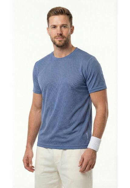 Camiseta Deportiva Azul Para Hombre