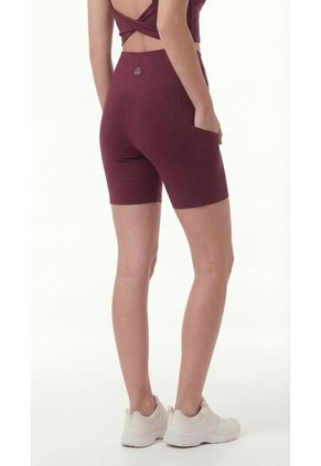 Ciclista Deportivo Burgundy Para Mujer
