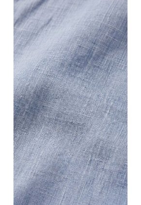 Camisa Azul Manga Larga Para Hombre