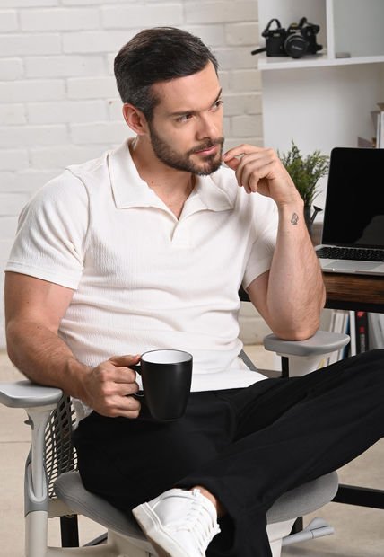 Camiseta Polo Ivory Para Hombre