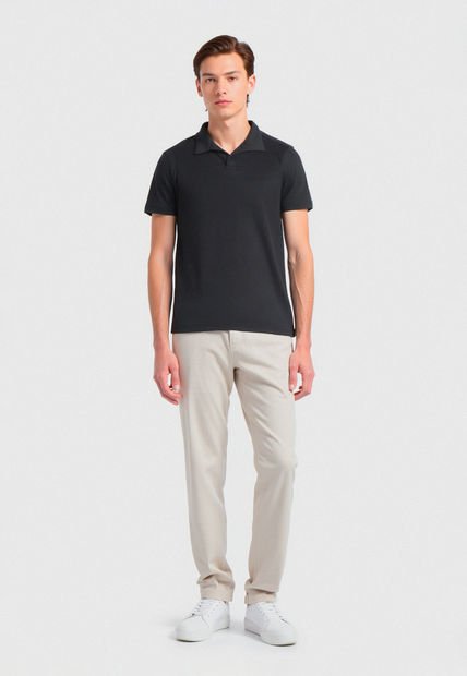 Camiseta Polo Negra Para Hombre