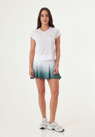 Falda Deportiva Sublimada Verde Para Mujer Belife