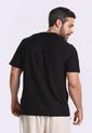 Camiseta Manga Corta Negra Para Hombre de Belife