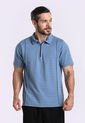 Camiseta Polo Azul Para Hombre de Belife