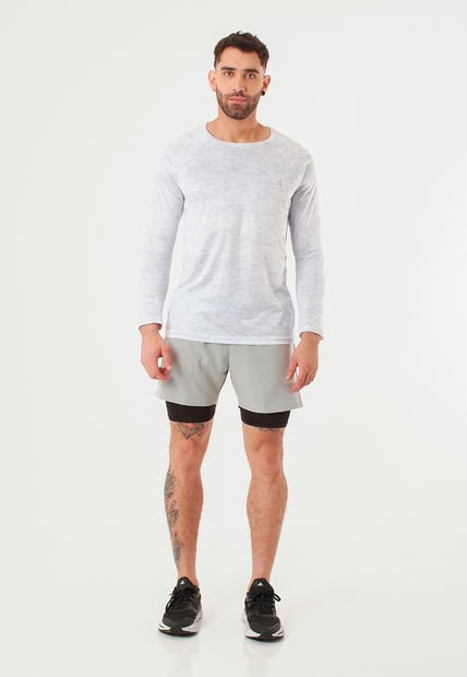 Pantaloneta Deportiva Gris Para Hombre