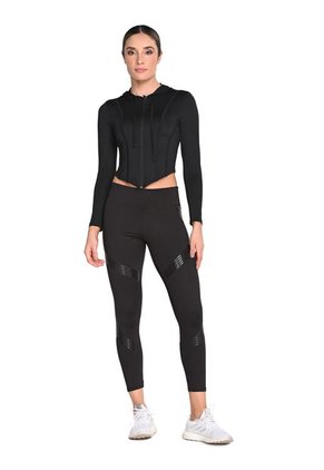 Leggins Estampado Silicona Negro En Poliéster Para Mujer