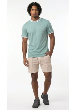 Camiseta Manga Corta Verde Para Hombre