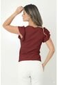 Blusa Roja Con Boleros Para Mujer de Belife