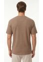 Camiseta Café Manga Corta Cuello Nerú Para Hombre de Belife