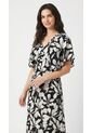 Vestido Largo Negro Con Boleros Para Mujer de Belife