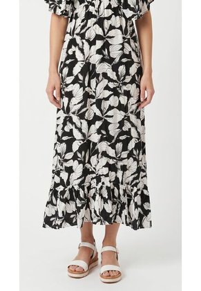 Vestido Largo Negro Con Boleros Para Mujer