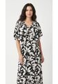 Vestido Largo Negro Con Boleros Para Mujer de Belife