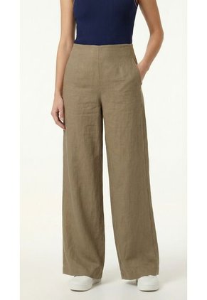 Pantalón Amplio Café Para Mujer