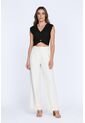 Blusa Manga Sisa Negra Con Escote Para Mujer de Belife