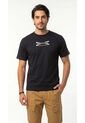 Camiseta Negra Manga Corta Para Hombre de Belife