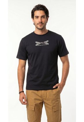 Camiseta Negra Manga Corta Para Hombre