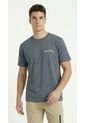 Camiseta Manga Corta Azul Con Estampado Para Hombre de Belife