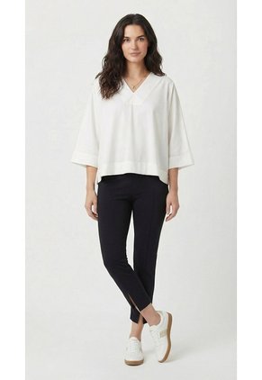 Blusa Ivory Manga 3/4 Para Mujer