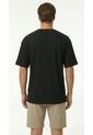 Camiseta Manga Corta Negra Oversize Para Hombre de Belife