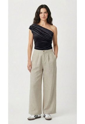 Pantalón Largo Semilla En Lino Para Mujer