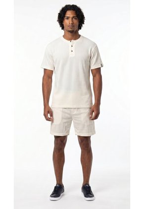 Camiseta Ivory Manga Corta Cuello Nerú Para Hombre
