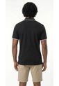 Camiseta Polo Negra Texturizada Para Hombre de Belife