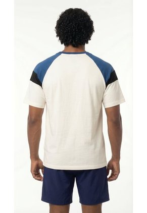 Camiseta Ivory Manga Ranglan Para Hombre