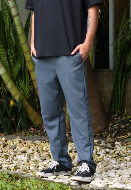 Pantalón Casual Gris Para Hombre