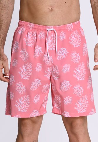 Pantaloneta Playera Con Malla Interna Naranja En Poliéster Para Hombre Belife