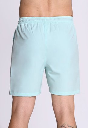 Pantaloneta Playera Con Malla Interna Azul En Poliéster Para Hombre