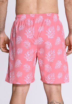 Pantaloneta Playera Con Malla Interna Naranja En Poliéster Para Hombre