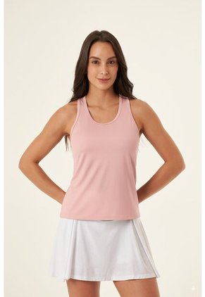 Camiseta Deportiva Manga Sisa Rosada Para Mujer