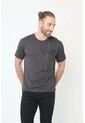 Camiseta Manga Corta Gris Para Hombre de Belife