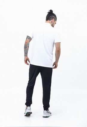 Camiseta Deportiva Tipo Polo Blanco Con Cierre Frontal Para Hombre Belife
