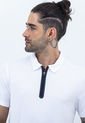 Camiseta Deportiva Tipo Polo Blanco Con Cierre Frontal Para Hombre Belife de Belife