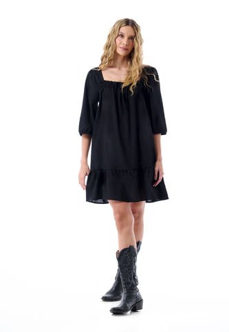 Vestido Corto Frente Resortado Belife