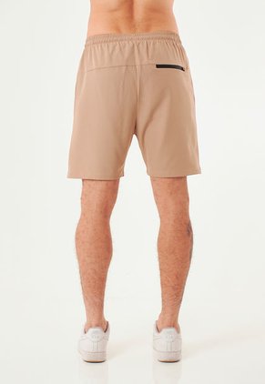 Pantaloneta Deportiva Café Con Ciclista Para Hombre