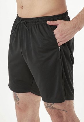 Pantaloneta Deportiva Negra Para Hombre